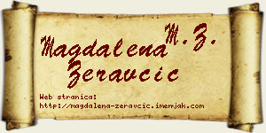 Magdalena Žeravčić vizit kartica